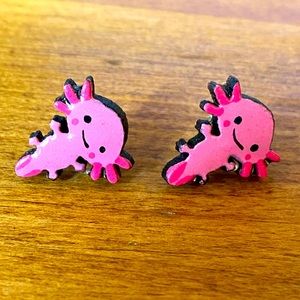 (3 for $15) Cute handmade axolotl earrings